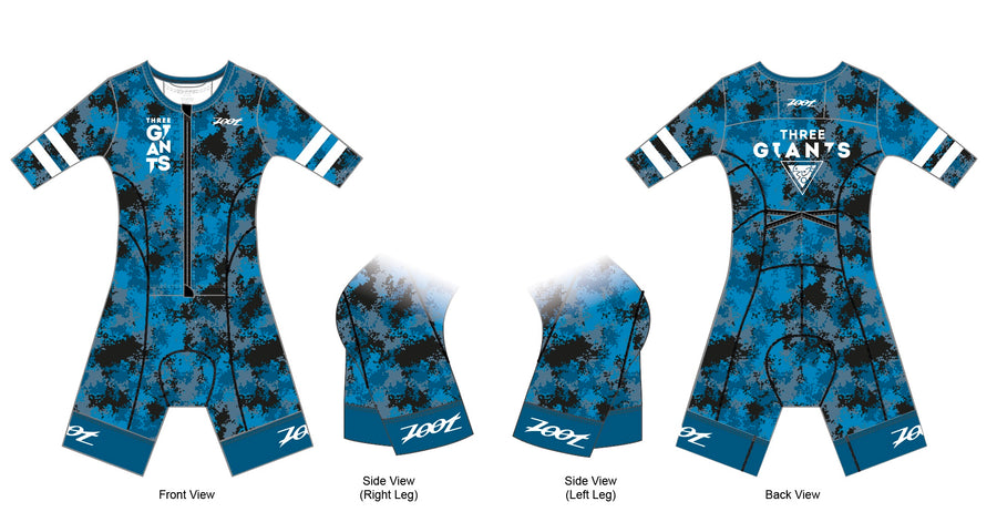 Womens LTD Triathlon Aero Full Zip Racesuit - ThreeGiants