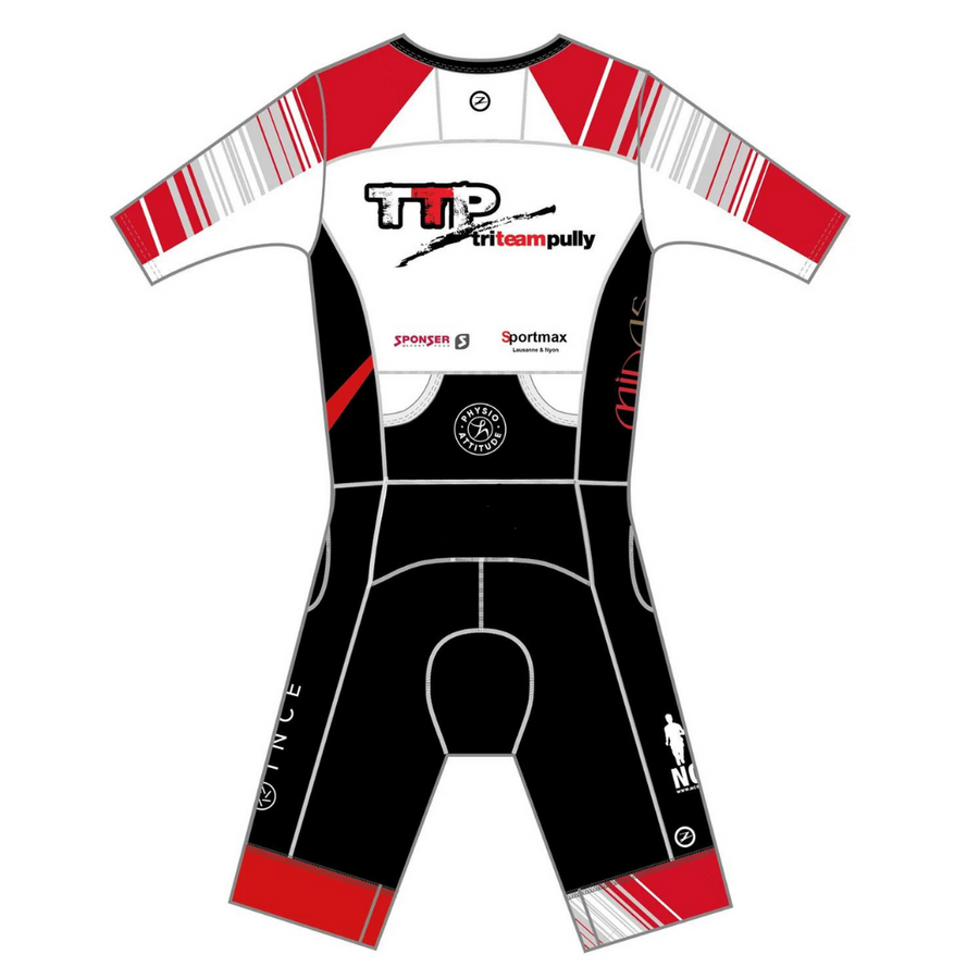 Mens LTD Triathlon Aero Full Zip Racesuit - Pully Triathlon Club