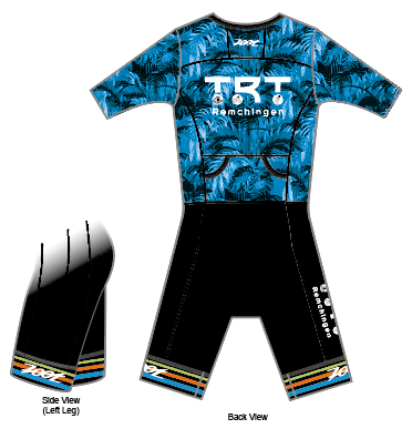 Mens LTD Triathlon Aero Full Zip Racesuit - TRT Remchingen - mit Namen