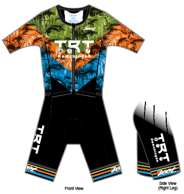 Mens LTD Triathlon Aero Full Zip Racesuit - TRT Remchingen - mit Namen