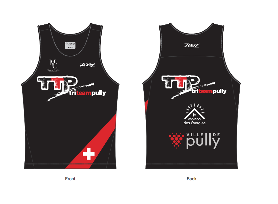 Mens LTD Run Singlet - Pully - Black