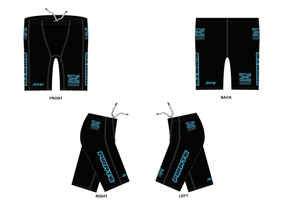 Mens LTD Swim Jammer - MC PIRATE - Black