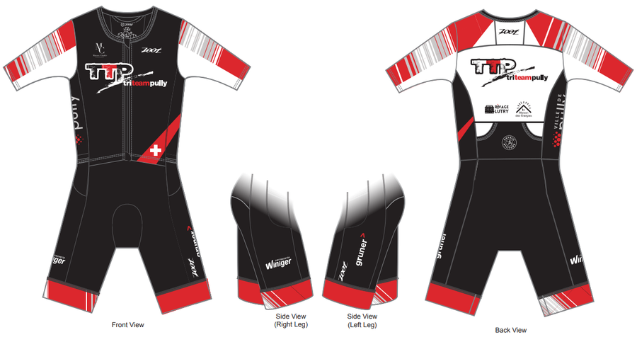 Mens LTD Triathlon Aero Full Zip Racesuit - Pully - ohne Namen