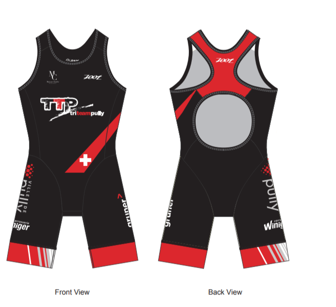 Womens Sprint Triathlon Open Back Racesuit - Ohne Namen