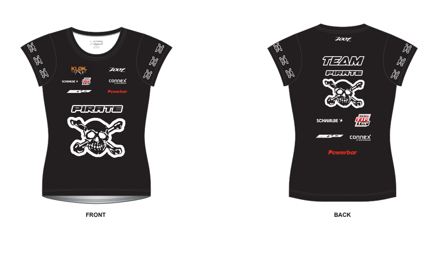 Womens LTD Run Tee - MC Pirate 2025 - Black