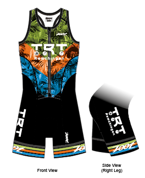 Womens LTD Triathlon Sleeveless Full Zip Racesuit - TRT Remchingen - ohne Namen