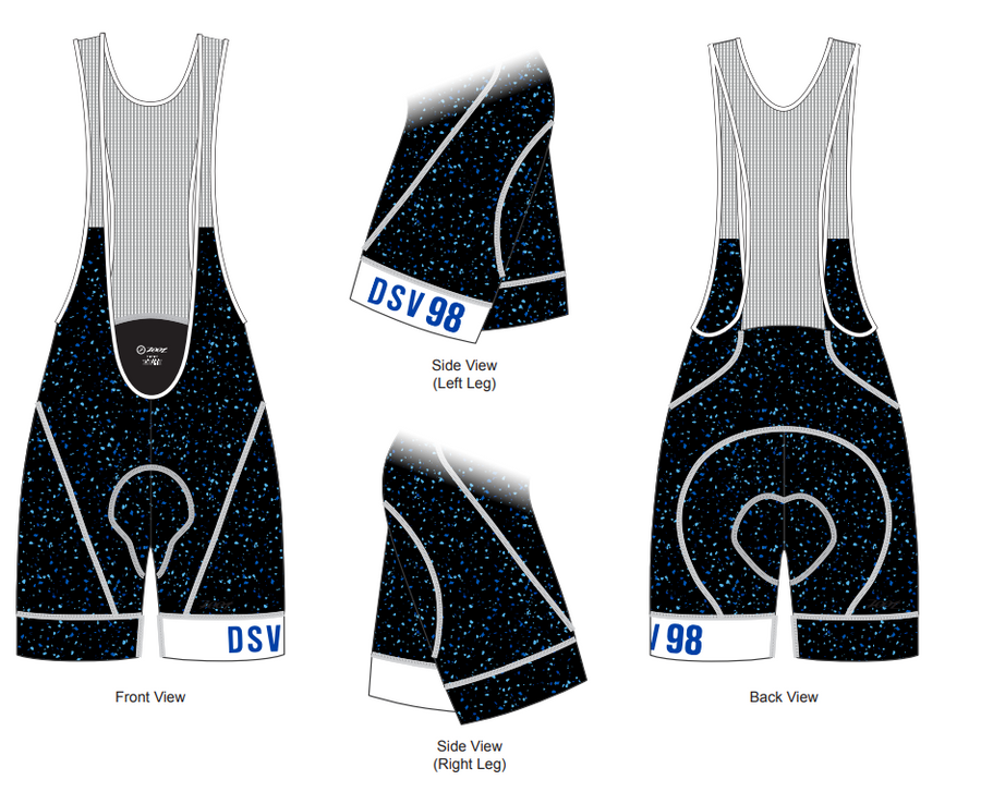 Womens LTD Cycle Bib - DSV 98