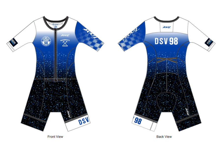 Womens LTD Triathlon Aero Full Zip Racesuit - DSV 98