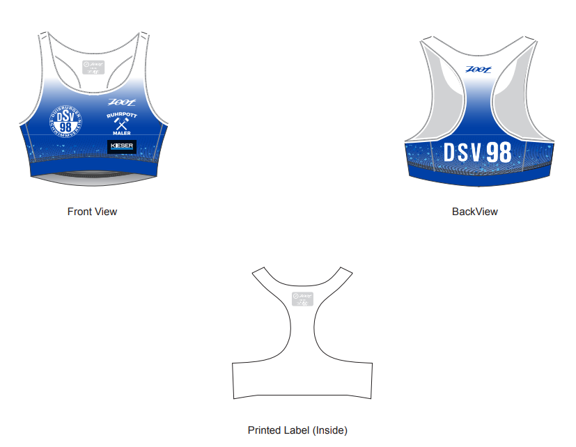 Womens LTD Triathlon Bra - DSV 98