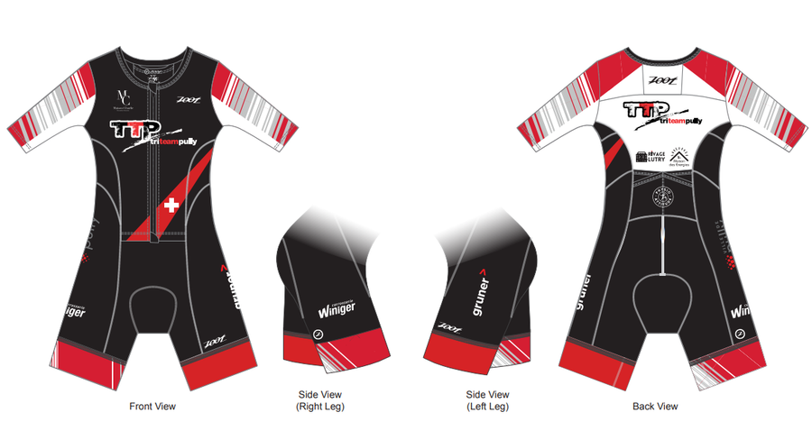 Womens LTD Triathlon Aero Full Zip Racesuit - Pully - ohne Namen