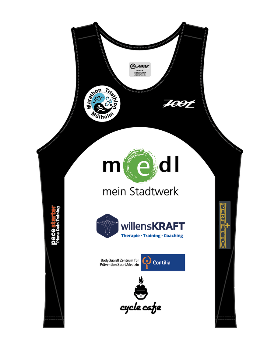 Mens LTD Run Singlet - Marathon Triathlon Mülheim