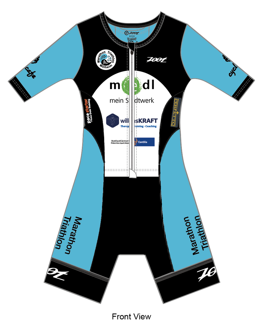 Womens LTD Triathlon Aero Full Zip Racesuit - Marathon Triathlon Mülheim