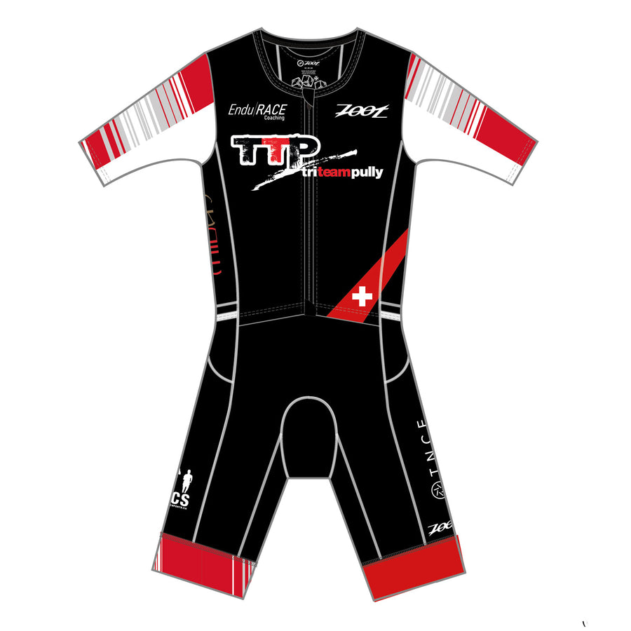 Mens LTD Triathlon Aero Full Zip Racesuit with name - Pully Triathlon Club