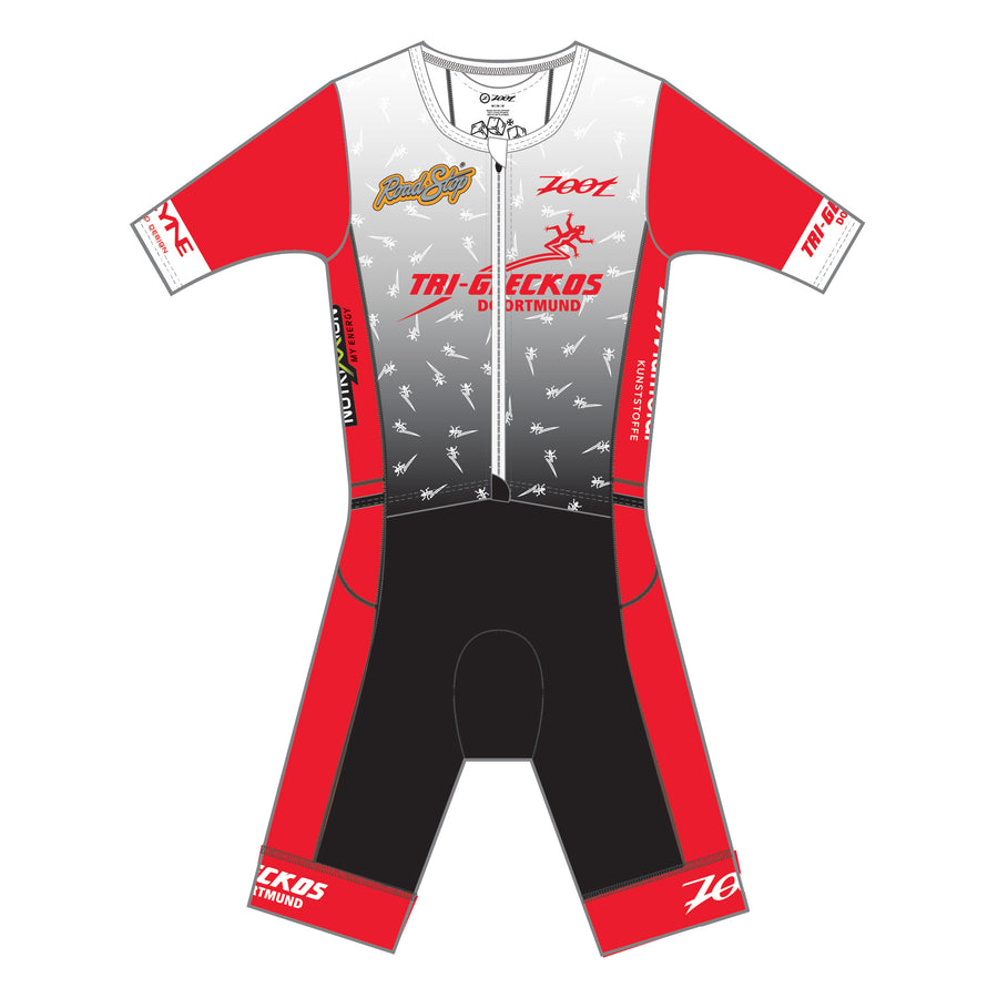 Mens LTD Triathlon Aero Full Zip Racesuit - Tri Geckos Dortmund