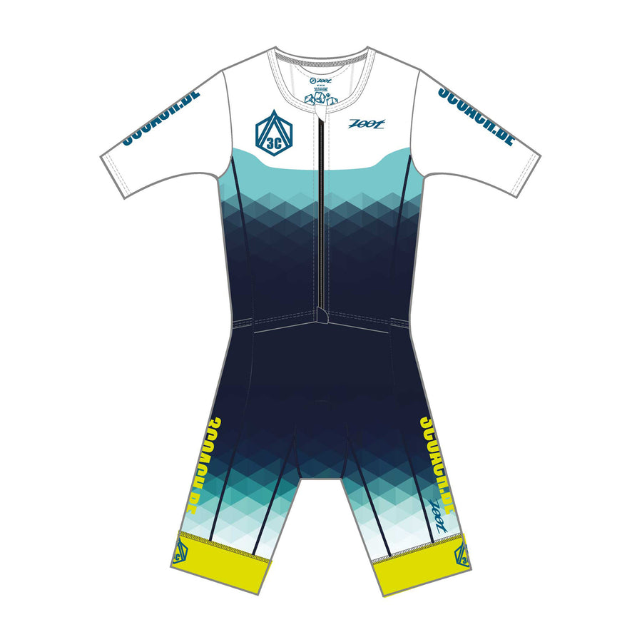 Mens LTD Triathlon Aero Full Zip Racesuit without name - 3COACH.BE