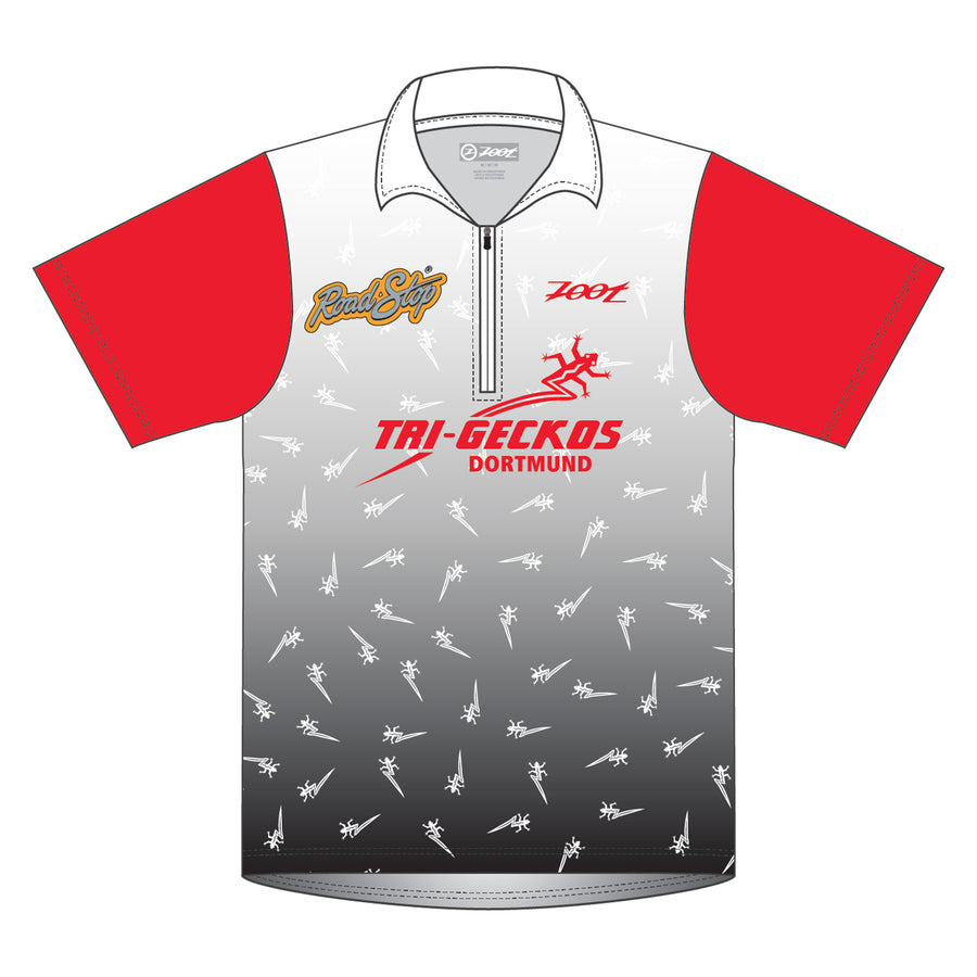 Mens LTD Zip Polo Shirt - Tri Geckos Dortmund