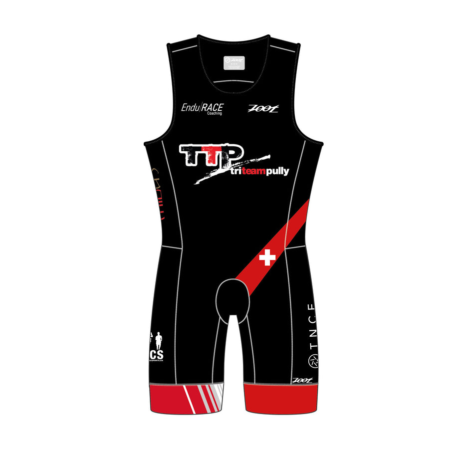 Mens Sprint Triathlon Backzip Racesuit - Pully Triathlon Club