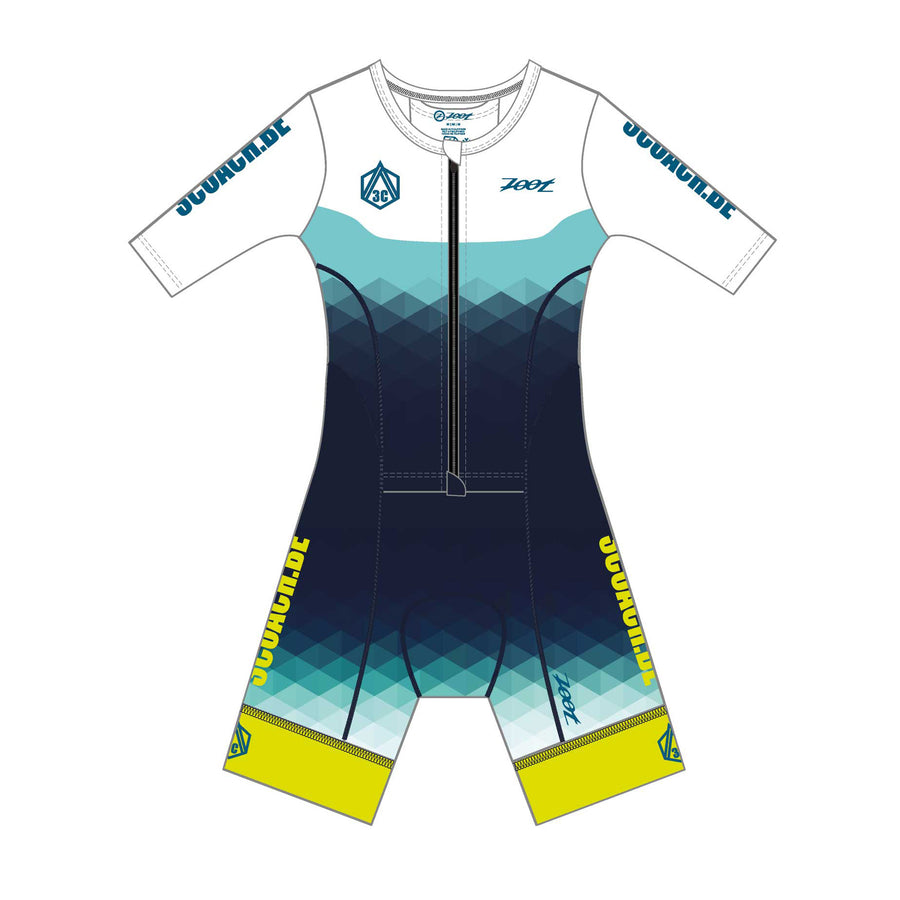 Womens LTD Triathlon Aero Full Zip Racesuit without name - 3COACH.BE